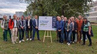 Photo inauguration aménagements biodiversité Savoie Technolac 2026